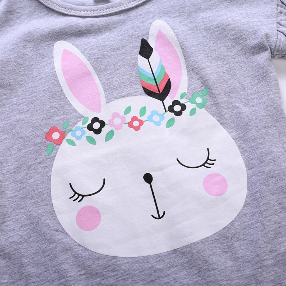 LAST ONE!  NWT Girls' Bunny Skirt Set - Picture 4 of 5